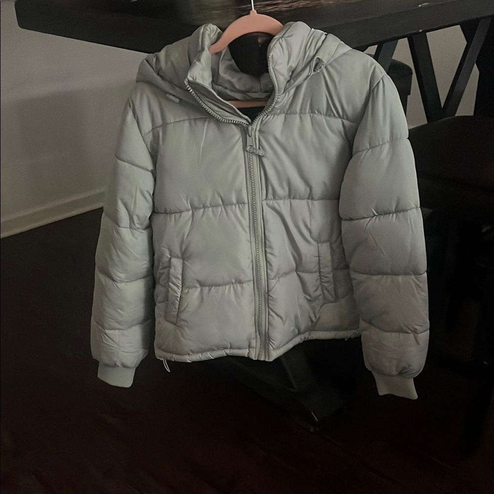 Aeropostale Light Gray Puffer Jacket